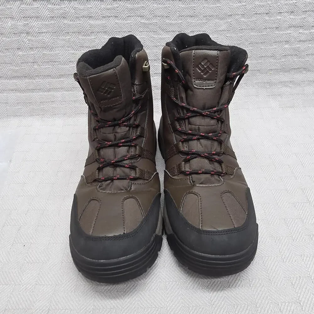 Columbia YM5975-231 Boots Mens Size 9.5 Brown Waterproof Insulated Lined